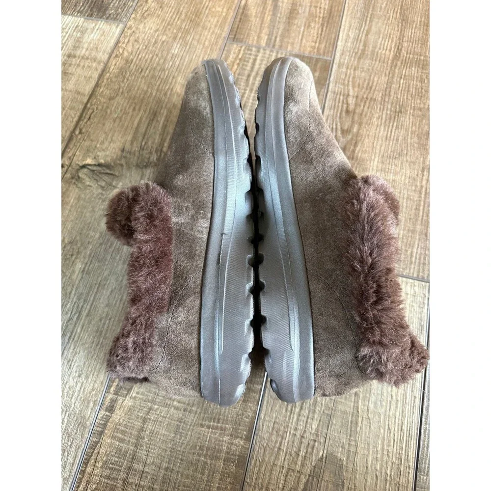 Skechers Go Walk Lounge Chillin Booties Sz. 9 Chocolate Brown
